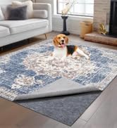 Non-Slip Rug Pads 1/4” Thick, 8x10Ft Waterproof Rugs Non Skid Rug Pad by TUOTPE