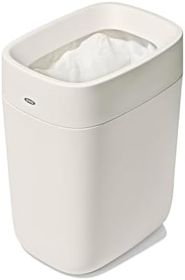 OXO Good Grips Trash Can, Bathroom Trash Can - White