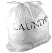 WELCOME Laundry Bags Hospitality - 14 X 24 Hotel Laundry Bags - Tear Tape Tie...