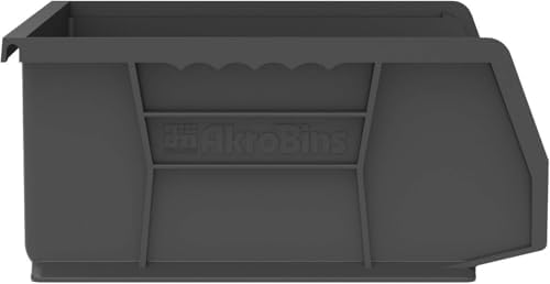 Akro-Mils 30255 AkroBins Plastic Storage Bins, 11"x16"x5", Bla...