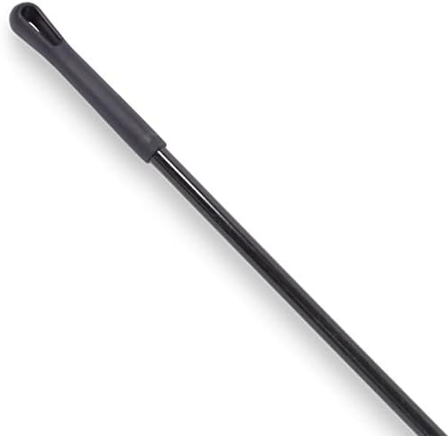 SPARTA 48" Fiberglass Replacement Handle with 3/4" Acme Thread Tip, Polyester Veil Reinforced, Hanging Cap, Commercial Cleaning, Black