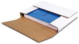100-12 1/8" x 9 1/8" x 2" White Multi Depth Bookfold Mailer Fo...