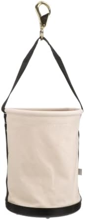 Klein Tools 5109SLR Canvas Bucket, All-Purpose Tool Bucket with Plastic Botto...