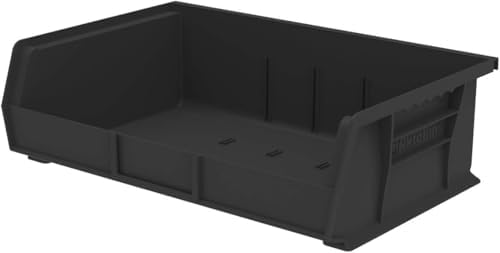 Akro-Mils 30255 AkroBins Plastic Storage Bins, 11"x16"x5", Bla...