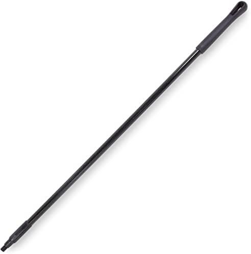 SPARTA 48" Fiberglass Replacement Handle with 3/4" Acme Thread Tip, Polyester Veil Reinforced, Hanging Cap, Commercial Cleaning, Black
