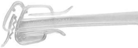 NAHANCO Intimate Apparel Molded Hanger with Delicate Shoulder Clips - 10" Polystyrene, Clear (Pack of 250)