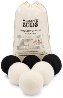 Molly's Suds Wool Dryer Balls | Natural Fabric Softener, Hypoallergenic by MollysSuds