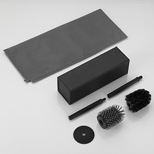 Square Toilet Brush with Holder, Stainless Steel Toilet Bowl Brush and Holder - Image 8