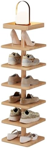 6-Tier Vertical Shoe Rack, Narrow Shoe Tower for Small Space