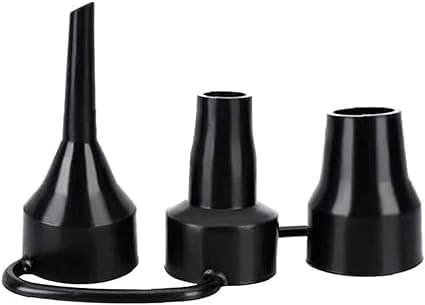 3 Sizes Black Air Pump Replacement Nozzles, Plastic Pump Nozzles, Inflatable by Rosojodg