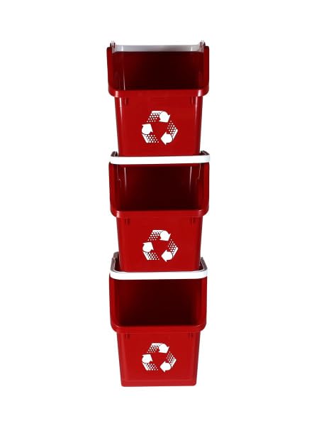 6 Gallon Stackable Recycling Bins - Image 2