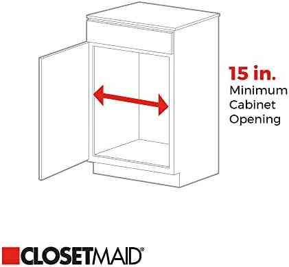 ClosetMaid 14 in. Pull Out Cabinet Organizer, 2 Tier, Heavy Duty, Slide Out P...