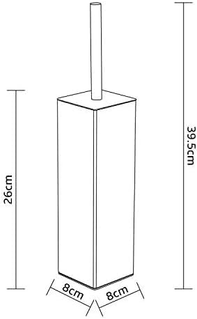Chrome Square Stainless Steel Toilet Brush - Image 4