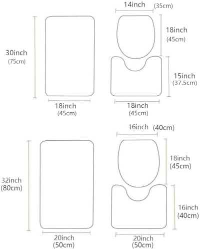4th of July Bathroom Rugs and Mats Sets 3 Piece Patriotic Stars Gnomes Bath Sets Non Slip Bath Rug Set with U Shape Rug Fireworks Grey Buffalo Plaid Contour Toilet Rug for Bathroom Floor Large Size