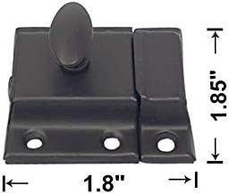 QCAA Oval Turn Cabinet Latch, for Cupboard & Other Furniture, ORB Oil Rubbed - Image 3