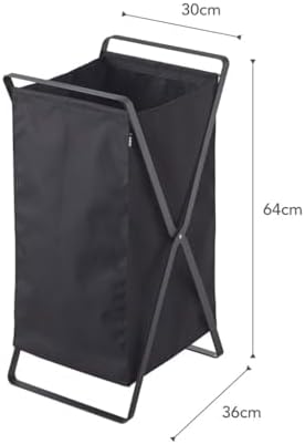 Yamazaki Home Tower Laundry Basket - Foldable Storage Hamper Organizer, 25&qu...