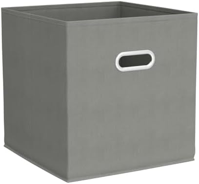 Relaxdays Storage Box Set of 2, No Lids, With Handles, Folding, Square Shelf ...