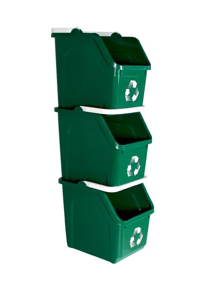 6 Gallon Stackable Recycling Bins by SturdyEssentials
