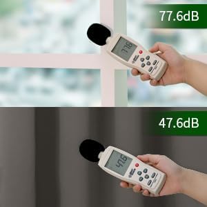 BGment Short Blackout Curtains 45 Inches Length - Image 4
