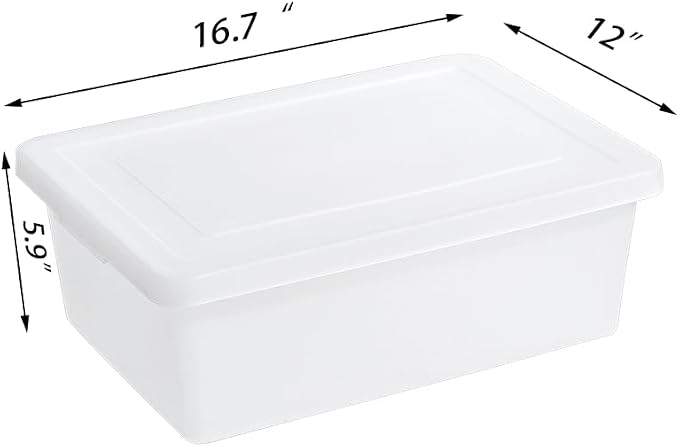 15 Quart Stackable Plastic Storage Bins - Image 6