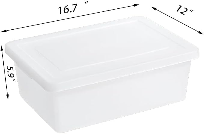 15 QuartStackable Plastic Storage Bins - Image 5
