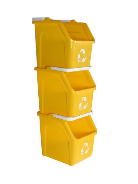 6 Gallon Stackable Recycling Bins by SturdyEssentials