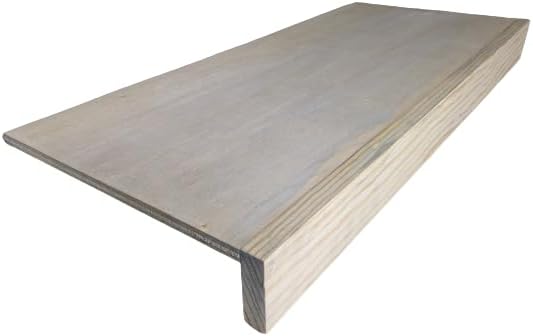 Wire Rack Cover by Crafted Palm for Removable Wood Shelf Covering in Closet, Kitchen Pantry, Bathroom, Office, Hallway or mudroom Shelving Board Upgrade (31 Inch Length, 12 inch deep, Weathered Oak)