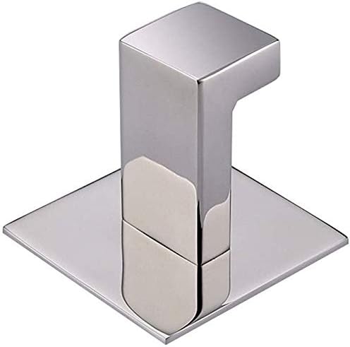 4PC Self Adhesive 304 Stainless Steel Bathroom Square Towel Hook Chrome Finis...