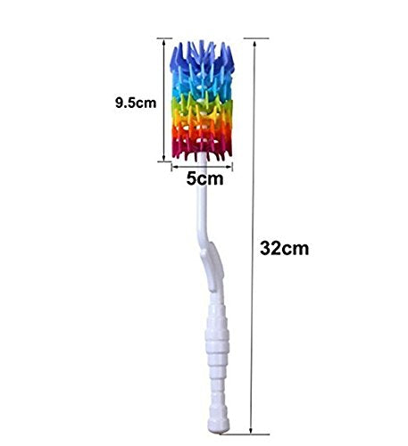 Rayhee Bottle Brush Cleaner-Baby Milk Bottle Cleaner Soft Silicone Bottle - Image 8