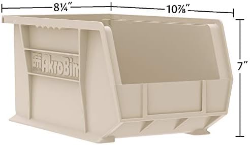 Akro-Mils 30239 AkroBins Plastic Storage Bins, 11"x8"x7", Clea...