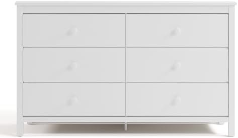 Storkcraft Alpine 6-Drawer Dresser, White