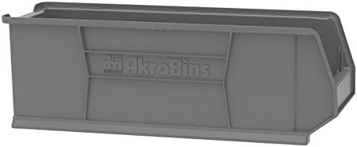 Akro-Mils 30292 Super-Size AkroBins Plastic Storage Bins, Space-Saving Stacka...