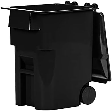 Mini Black Trash Can with Lid & Wheels for Wrestling Action Figures | Add Backstage Detail with a 4.25-Inch Black Trash Can Featuring an Opening Lid, Front Handle and Rolling Wheels
