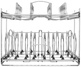 Rev-A-Shelf Two-Tier Steel Wire Pullout Cookware Cabinet Organizer w/Soft-Close