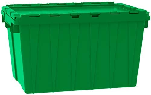 Akro-Mils 39120 Industrial Lidded Plastic Storage Container, Nesting and Stac...