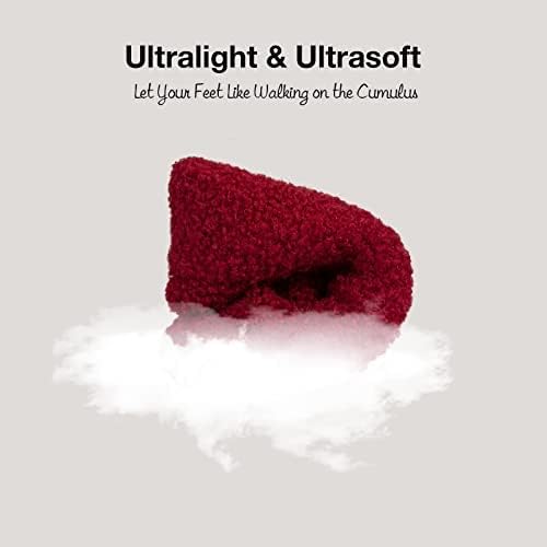 HomeTop Women's Fuzzy Curly Fur Memory Foam Loafer Slippers - Image 5