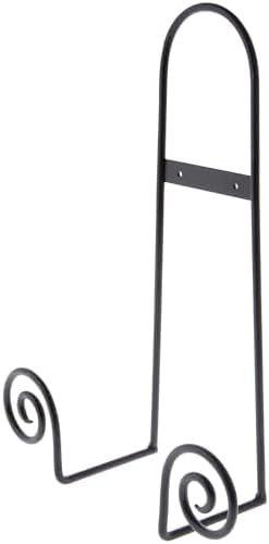 Bard's Black Wrought Iron Wall Mountable Tray or Platter Hanger, 16.25" H x - Image 2