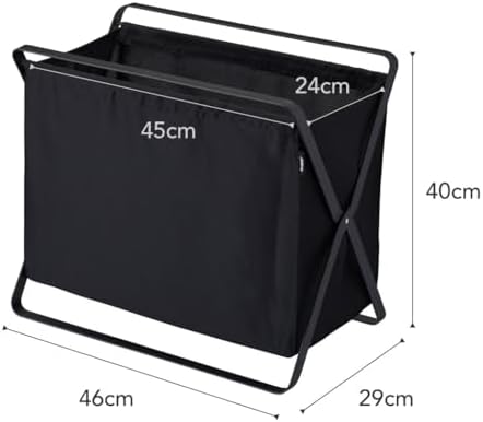 Yamazaki Home Tower Space Saving Storage Hamper - Floor, 16" - Steel - 8...