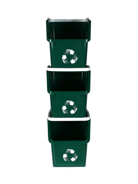 6 Gallon Stackable Recycling Bins - Image 3