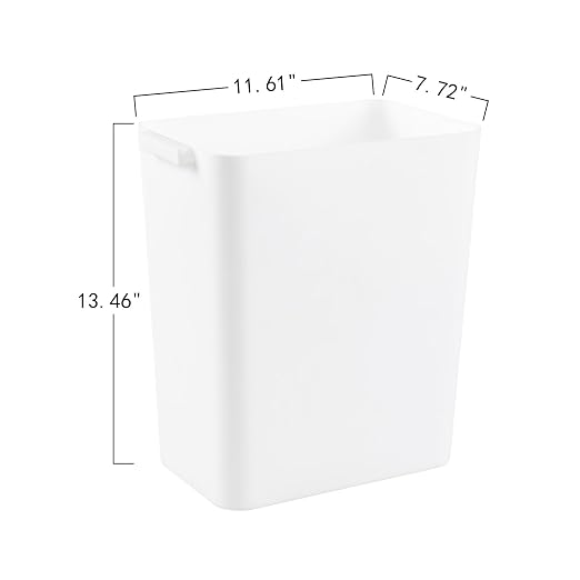 4.5 Gallon Plastic Wastebasket, Slim Trash Container Bin - Image 2