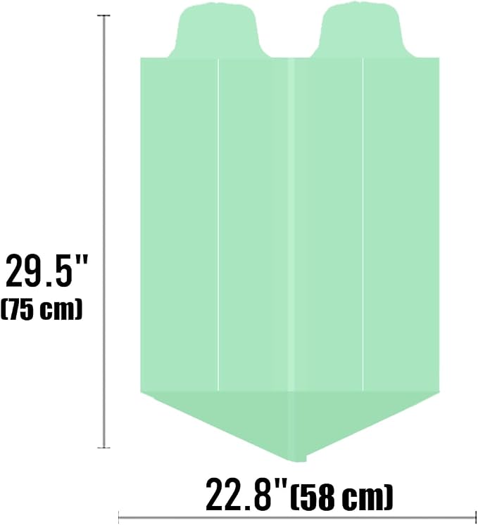 8-10 Gallon Flap Tie Compostable Trash Bags, Compost Bags Kitchen Trash Bags - Image 2