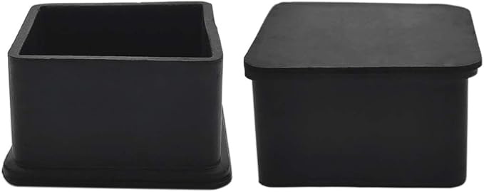 Flyshop Heavy Duty Non-Slip Rubber Leg Tips Floor Protectors Square Chair Leg - Image 5