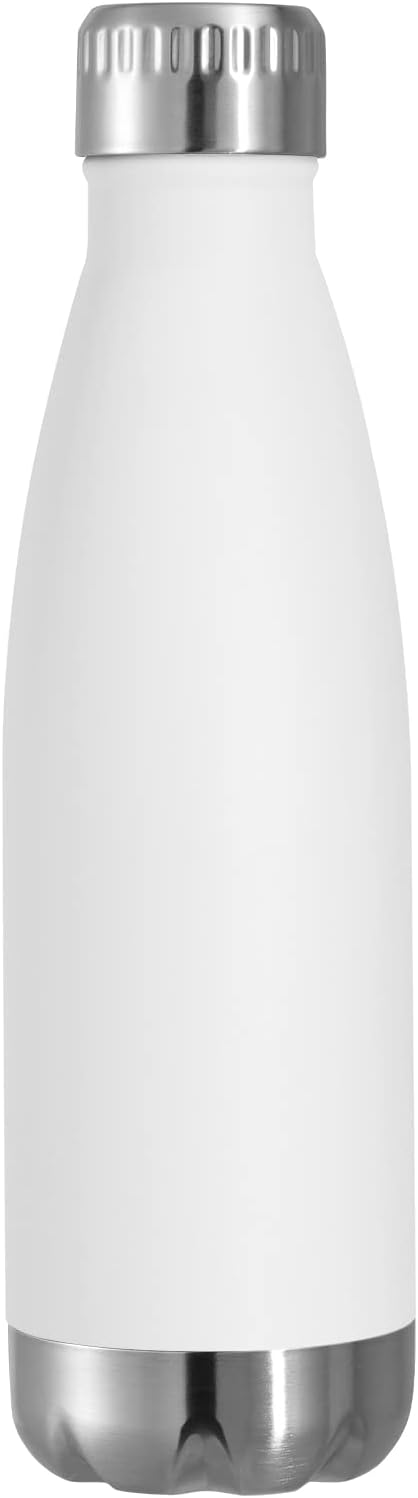 VEGOND 17oz Stainless Steel Water Bottles, Reusable Metal Sports Water Bottle by VEGOND