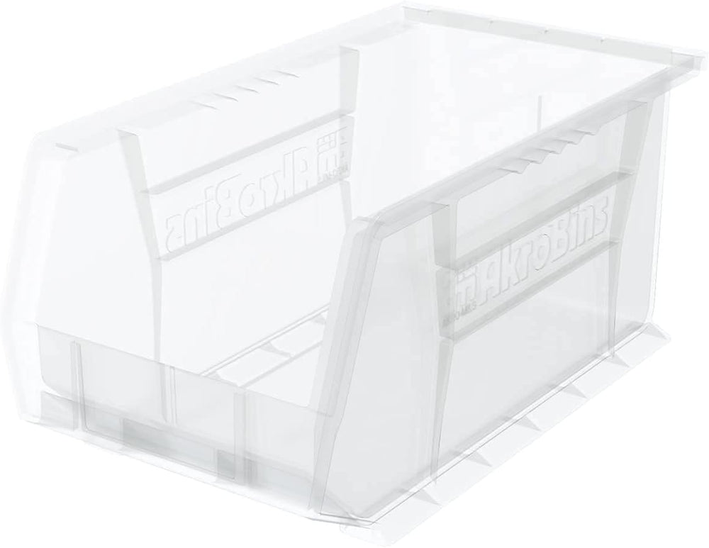 Akro-Mils 30240 AkroBins Plastic Storage Bins, Space-Saving Stackable Bins