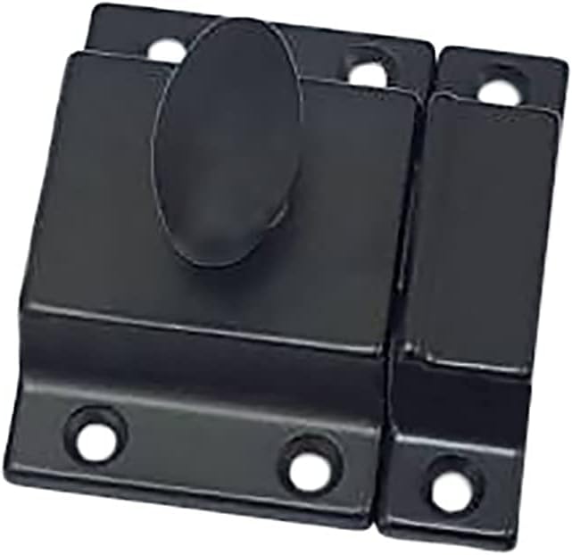 QCAA Traditional Large Oval Turn Cabinet Latch, Solid Brass, - Image 2