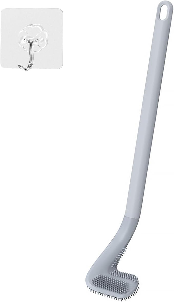Golf Toilet Brush, Toilet Cleaning Brush, Flexible Bendable Silicone Long by Kucucyle