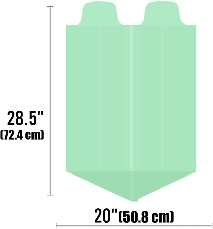 4-6 Gallon Flap Tie Compostable Trash Bags, Compost Bags Kitchen Trash Bags - Image 2