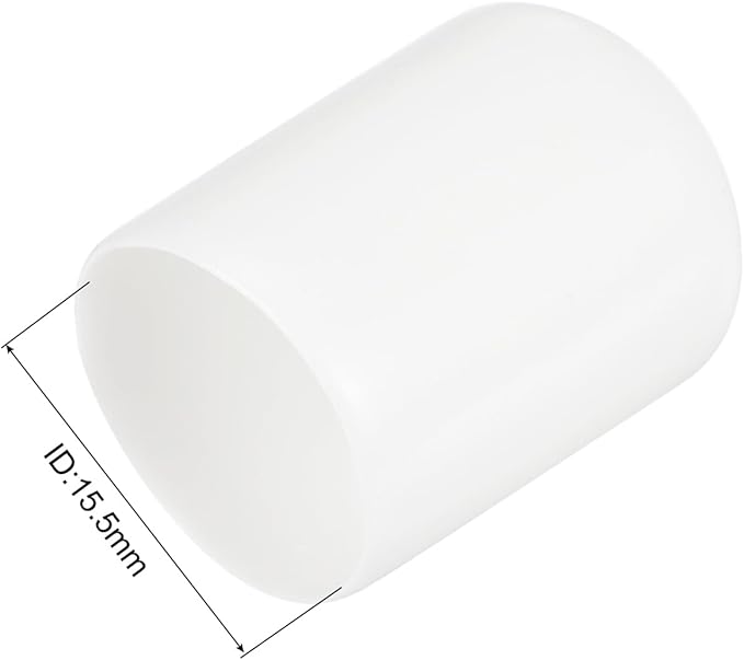 uxcell 20pcs Rubber End Caps 15.5mm ID Vinyl Round Tube Bolt Cap Cover Thread - Image 3