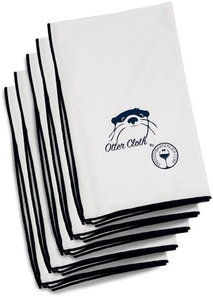 Trendy Bartender Toast to Perfection Microfiber Glass Polishing Lint-Free Cloth by TrendyBartender