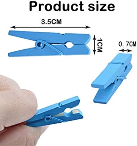 DurReus Wood Clothes Pins for Crafts Party Decor Small Clips Hold Card - Image 3